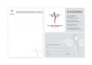 Surgeon logo and stationery design